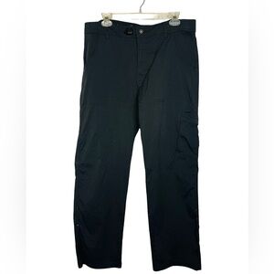 Prana Black Cargo Pants with Sleek Design